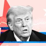 Trump delivering a speech, promoting divisive policies and rhetoric that undermine unity and inclusivity in America.